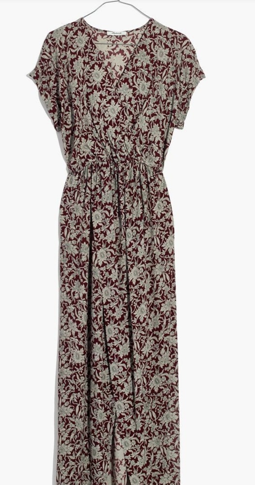 Madewell Estate Floral wrap front maxi dress